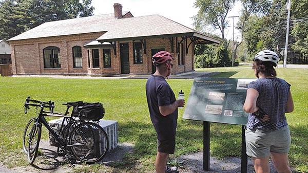 Albany-Hudson Electric Trail Interpretive Panels Exhibit at East Greenbush Community Library